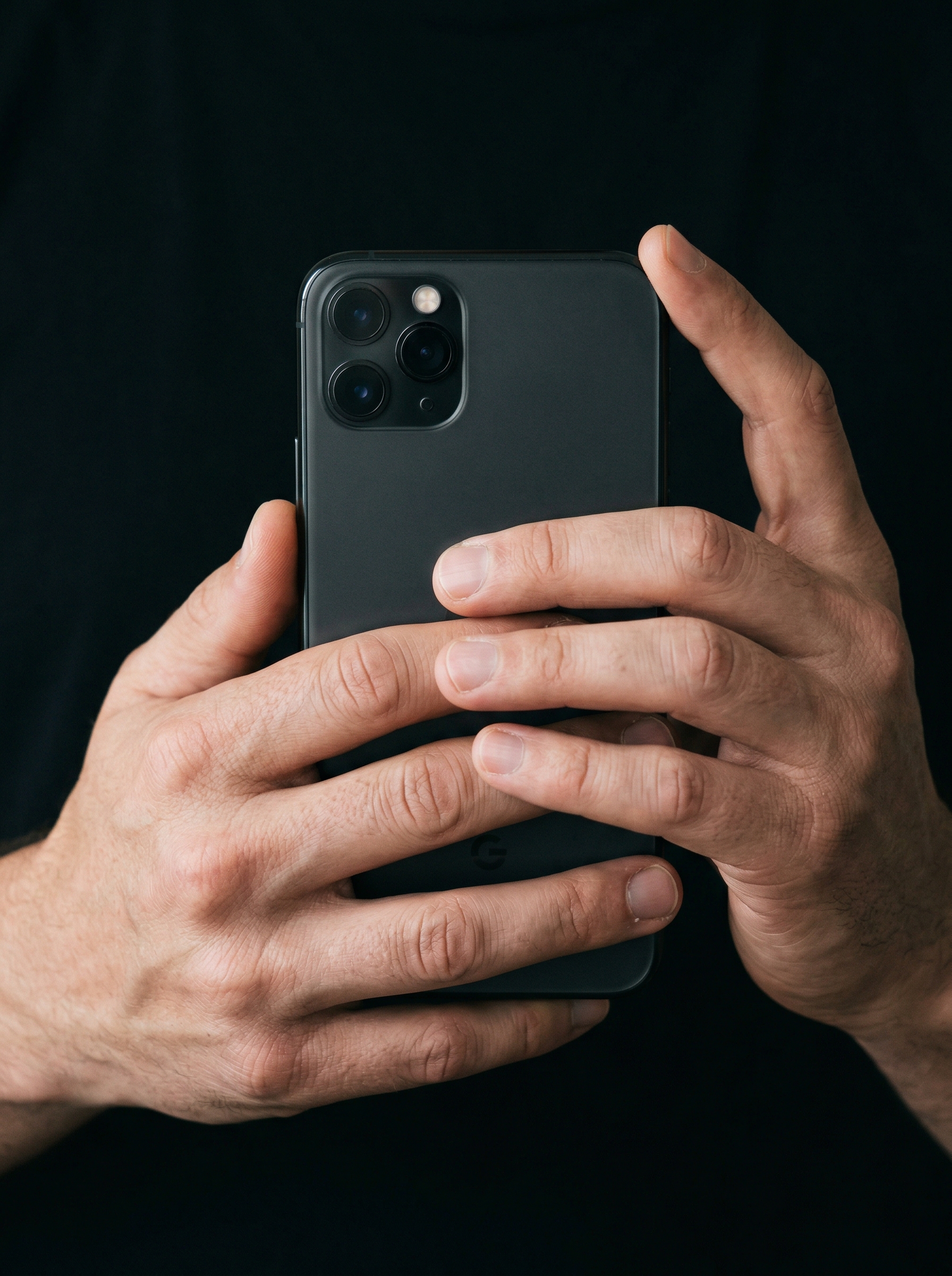 Person holding phone